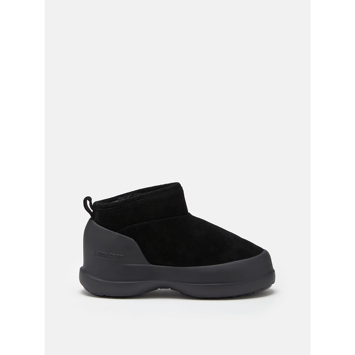 Moon boot chaussures moon boot black luna low boot suede 