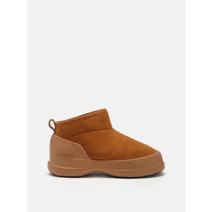 Moon boot chaussures moon boot cognac luna low boot suede 