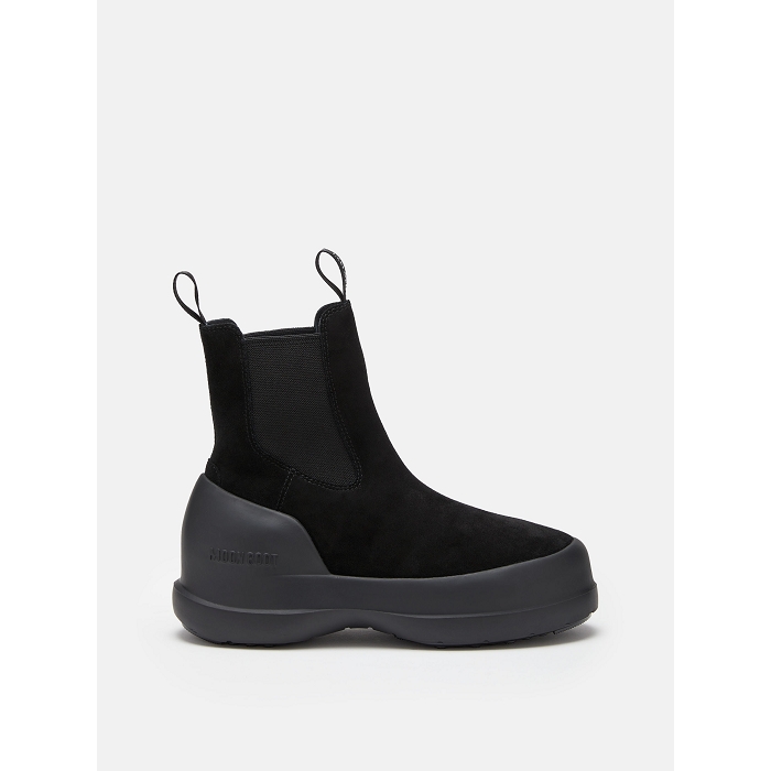 Moon boot chaussures moon boot black luna chelsea suede 