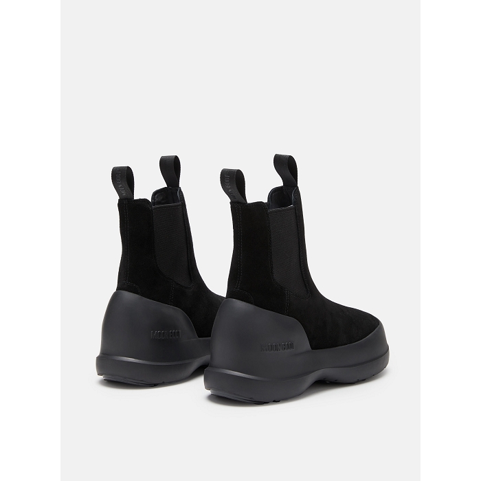 Moon boot chaussures moon boot black luna chelsea suede 9157501_2