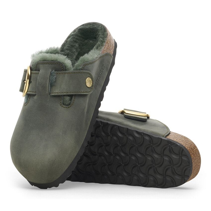 Birkenstock chaussures birkenstock boston big buckle shearling thyme 9157901_4