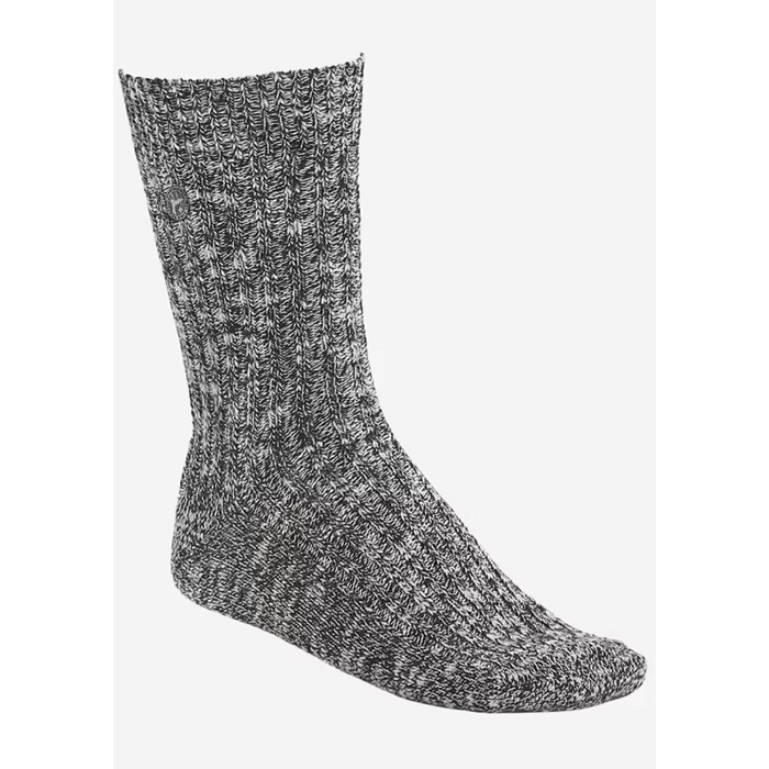 Birkenstock accessoires birkenstock chaussettes black gray cotton slub 