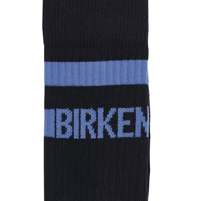 Birkenstock accessoires birkenstock chaussettes black cotton crew stripe 9160201_2